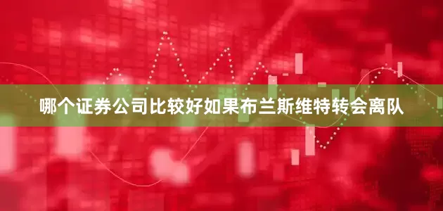 哪个证券公司比较好如果布兰斯维特转会离队